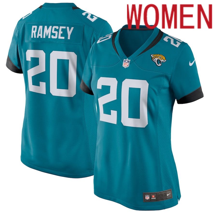 Women Jacksonville Jaguars 20 Jalen Ramsey Nike Green New Game NFL Jersey